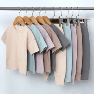 Essential Summer Children Clothing Set, Top Pullover Sweatshirt +Pants.