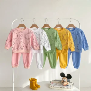Baby Sweatshirt (long sleeve) and pant Set (2pc) Printed Mickey Mouse